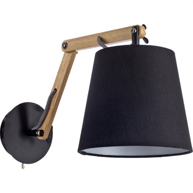 Бра ARTE LAMP PINOCCHIO A5700AP-1BK Бра ARTE LAMP PINOCCHIO A5700AP-1BK