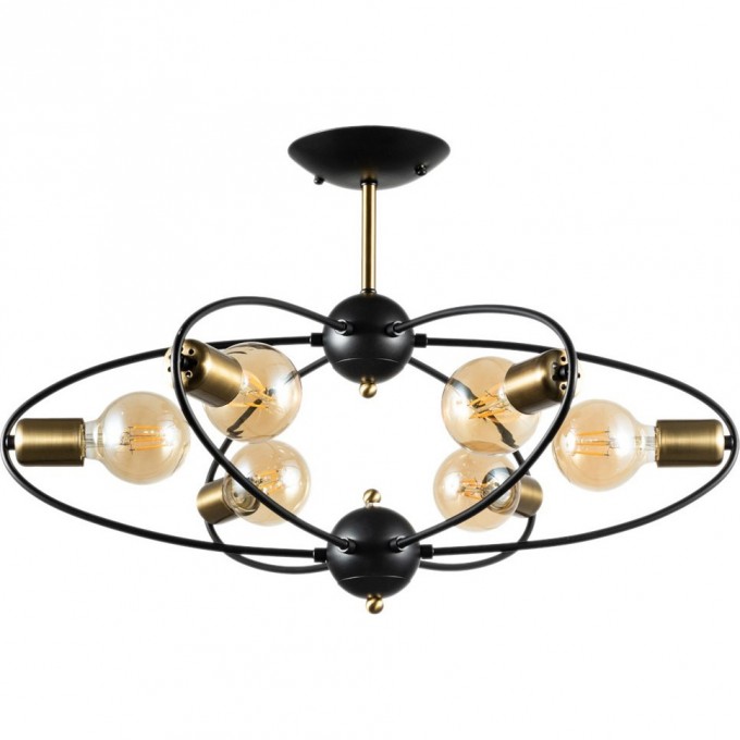 Люстра ARTE LAMP GLASGOW A1963PL-6BK Люстра ARTE LAMP GLASGOW A1963PL-6BK